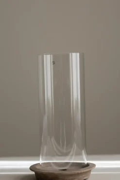 Lykt - Glassylinder Terrakotta