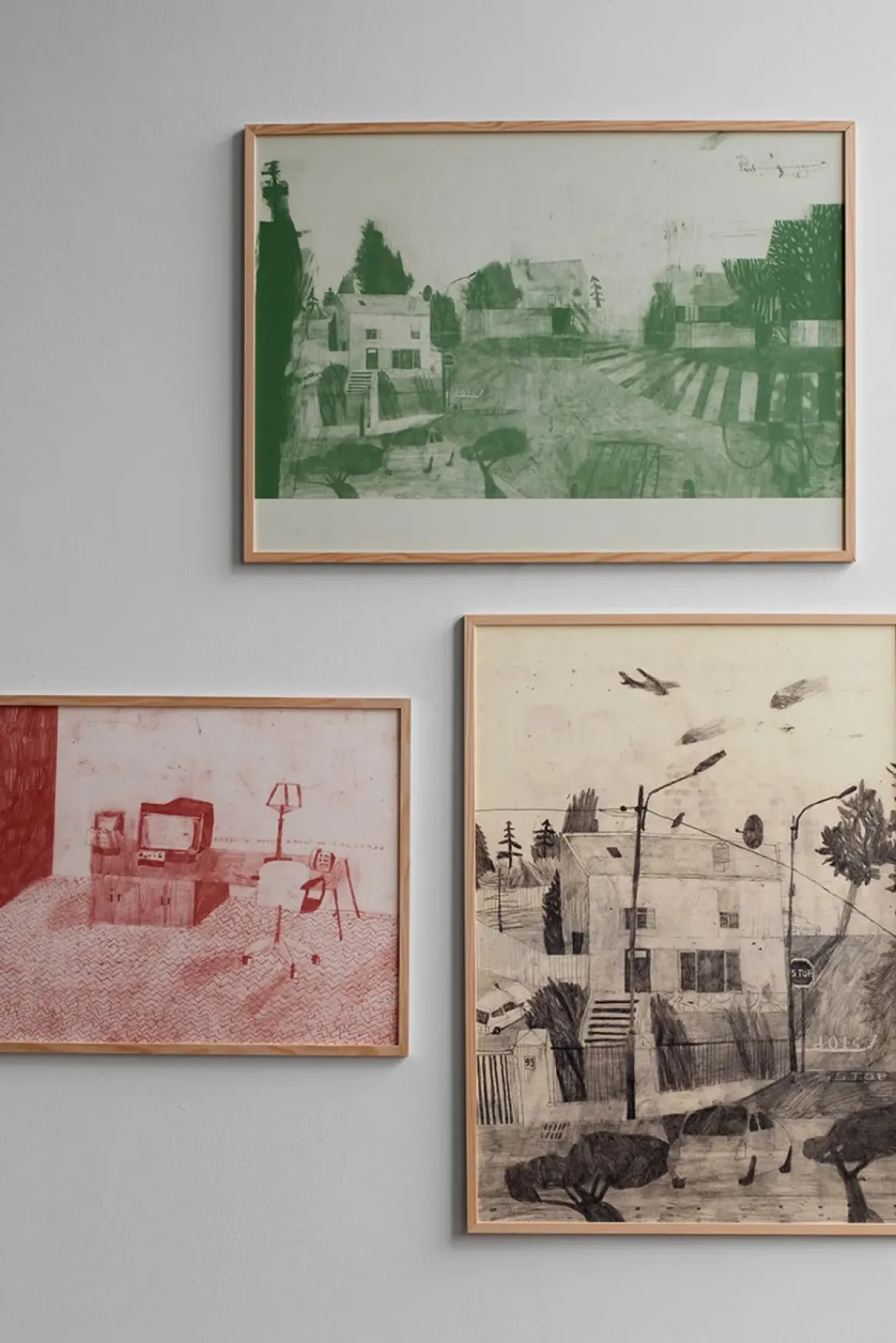 Plakat - House And Plane 50x70cm