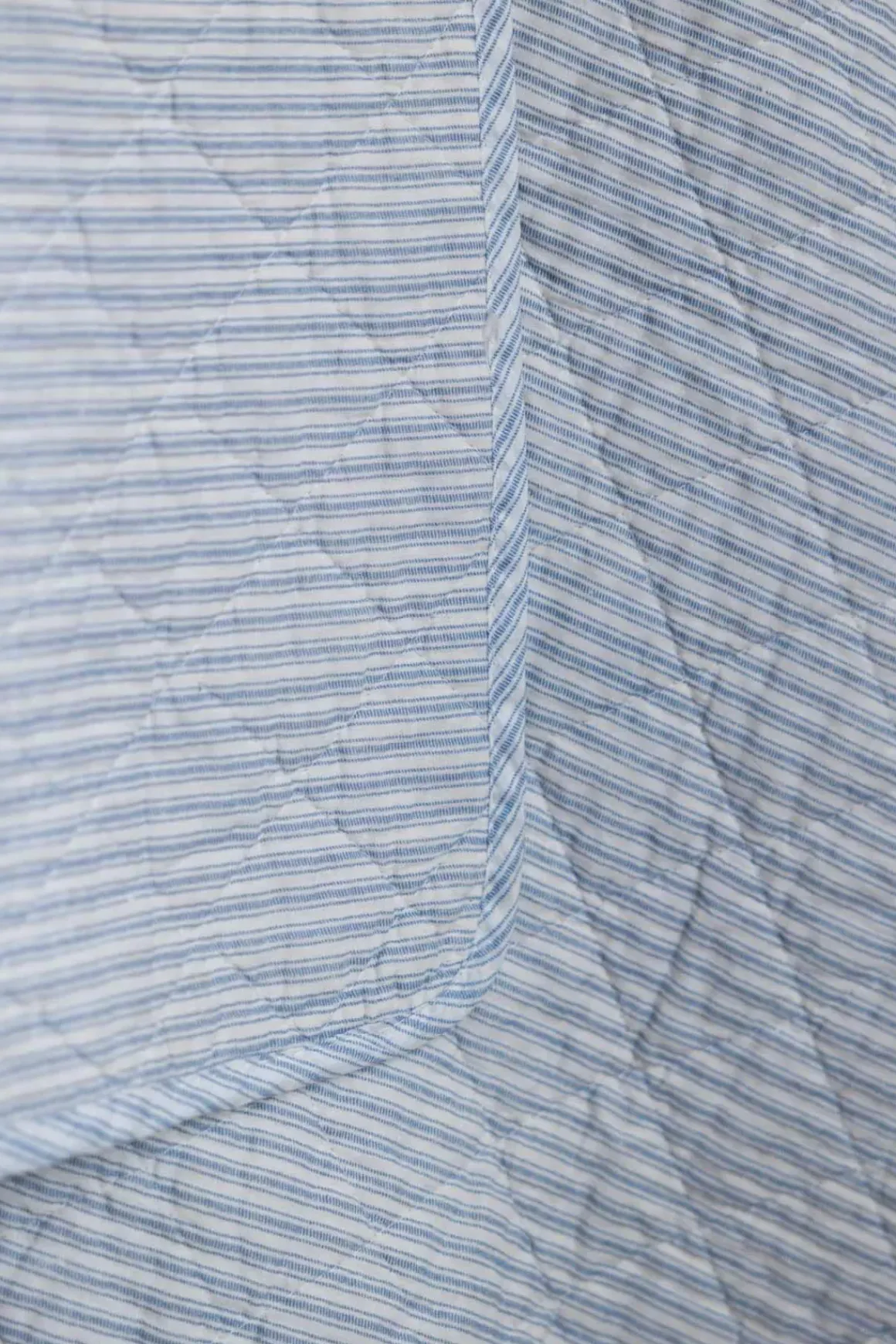 Pledd - Quilt 140x220cm Blå/Hvit