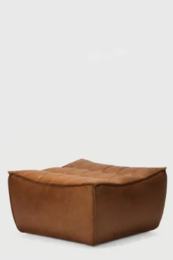 Puff - N701 Brun Skinn