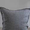 Putetrekk - 65x65cm Black Gingham