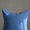 Putetrekk - 50x50cm Blue School Check