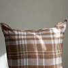 Putetrekk - 65x65cm Coffee Checks