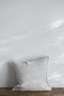 Putetrekk - 50x50cm White/Black Checks