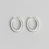 Øredobber - Chunky Hoop M Silver
