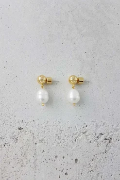 Øredobber - Vermeer Ivory Pearl/Gold