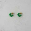 Øreringer - La Grande Bellezza Hoops 15mm Italian Green