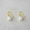 Øreringer - Ravello Baroque Gold Ivory Pearl