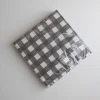 Servietter - Ruter 33x33cm Muldvarp/Lysegrå
