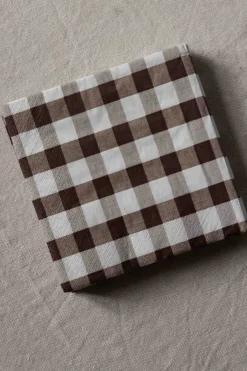 Serviett - Lunsj Chocolate Ginghamn