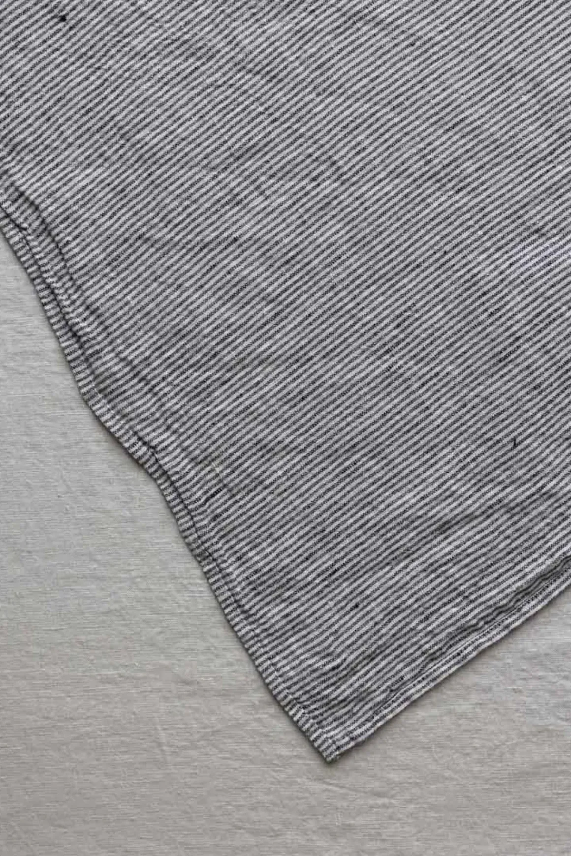 Serviett - 45x45 Black/White Stripe