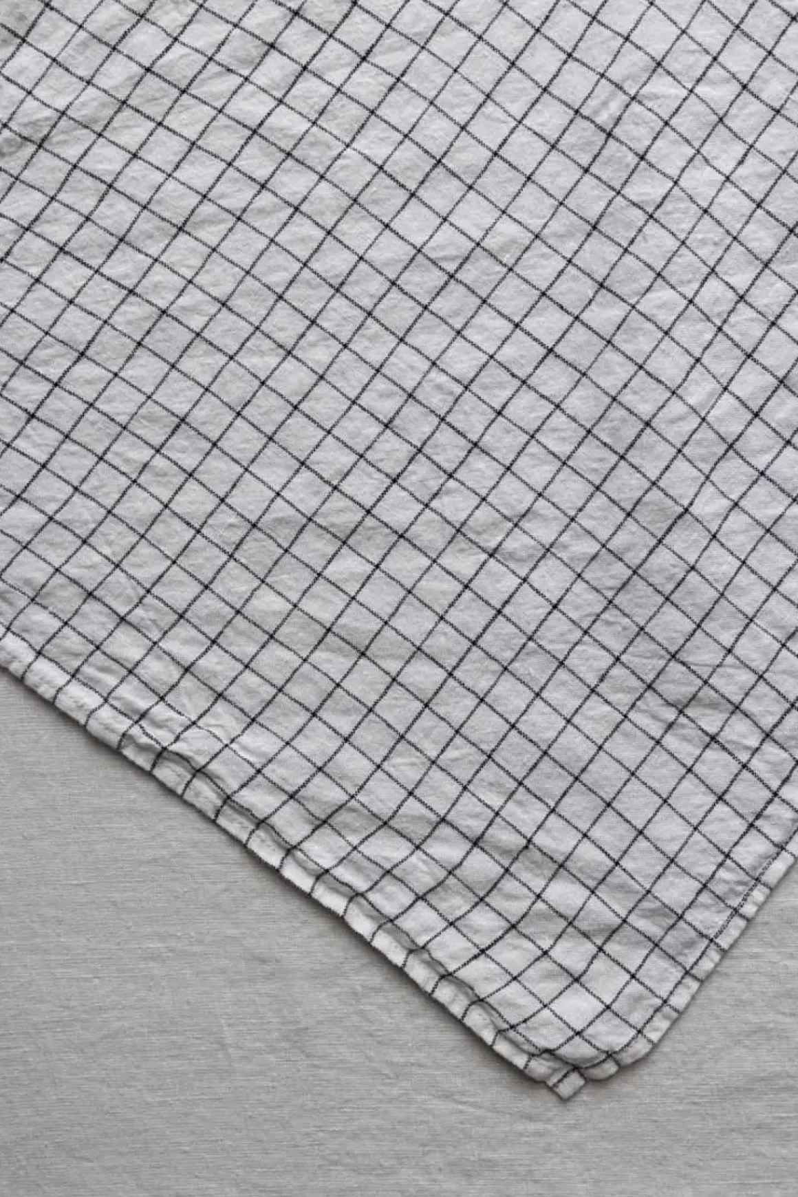 Serviett - 45x45Cm White/Black Checks