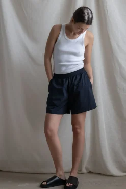 Shorts - Lulu Poplin II Black Navy
