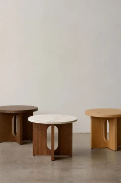 Sidebord - Androgyne dia50cm Dark Oak/Kunis Breccia