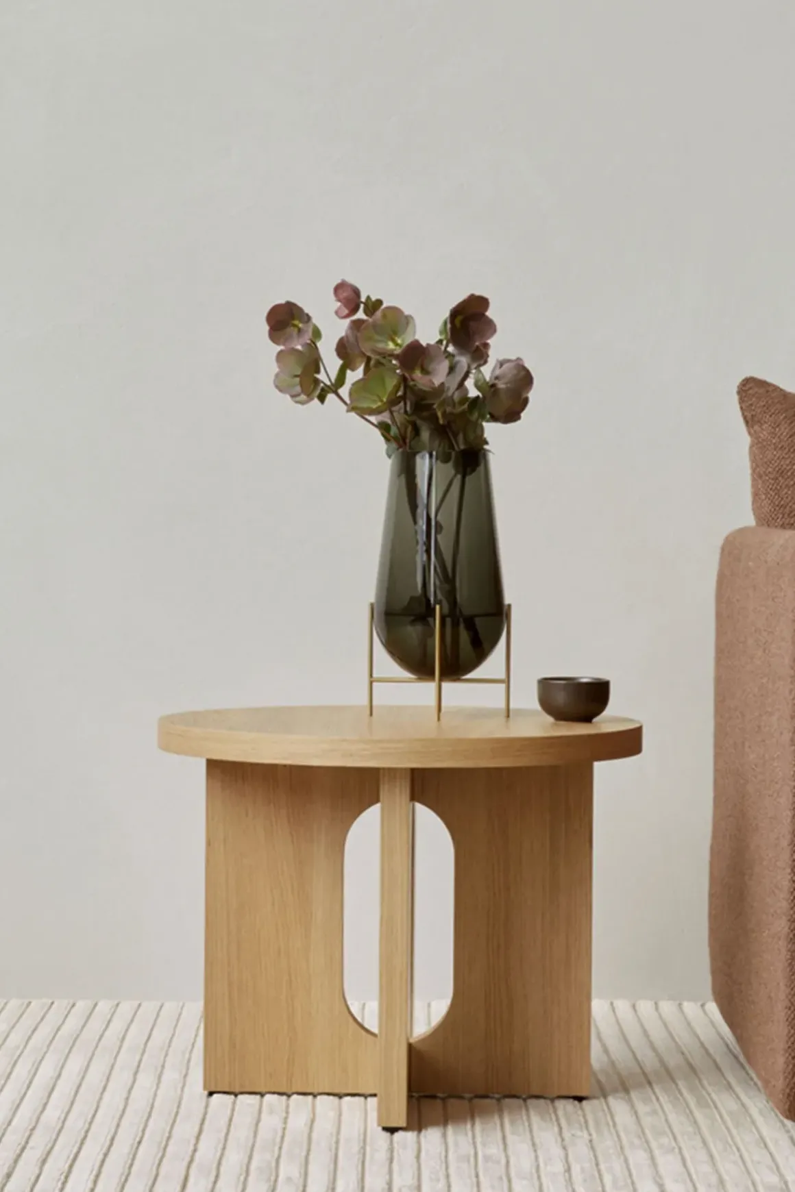 Sidebord - Androgyne dia50cm Natural Oak/ Natural Oak
