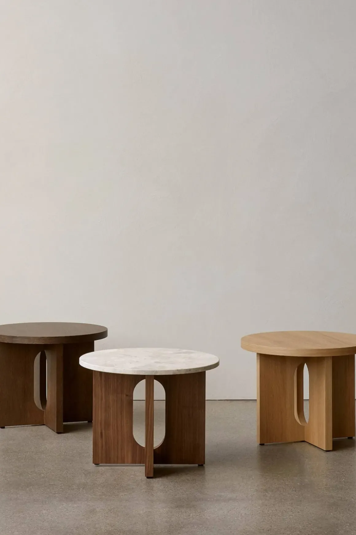 Sidebord - Androgyne dia50cm Natural Oak/ Natural Oak