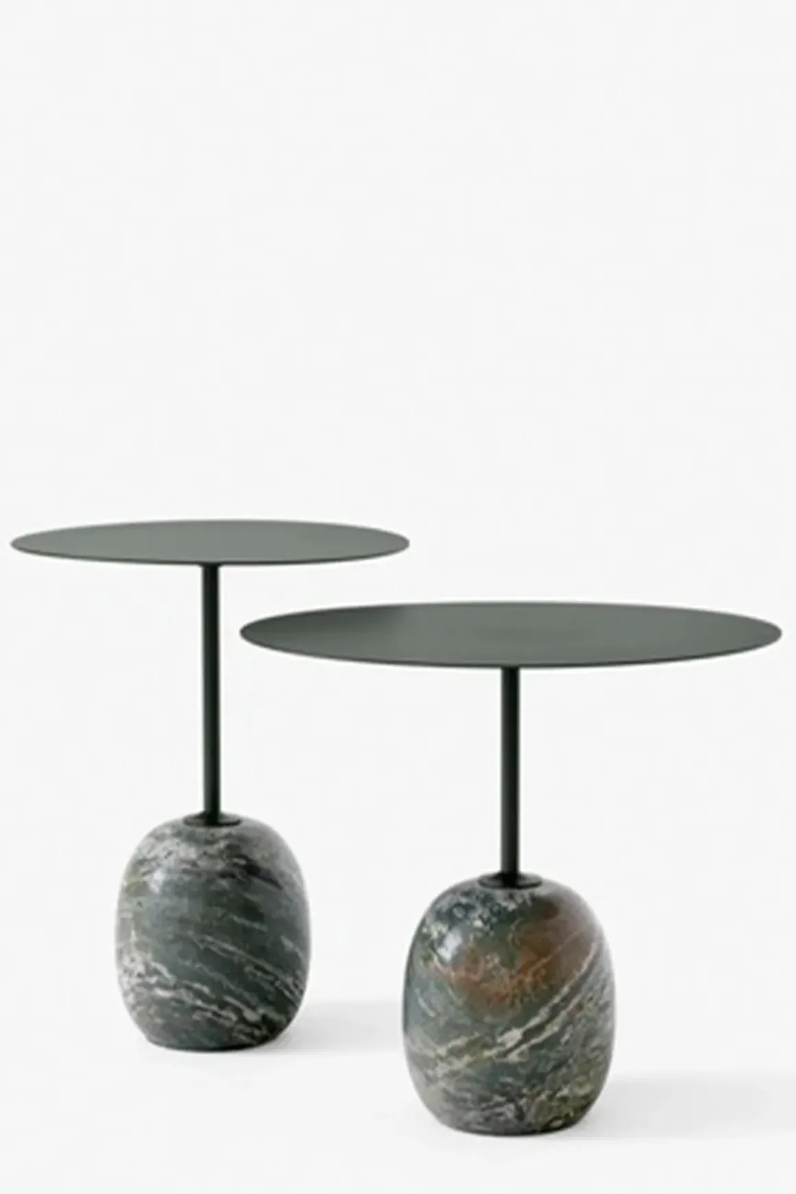 Sidebord - Lato LN8 Deep Green w/Verde Alpi Marble