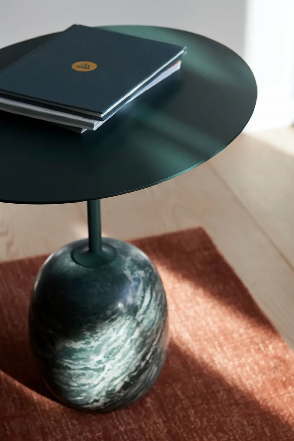 Sidebord - Lato LN9 Deep Green w/Verde Alpi Marble