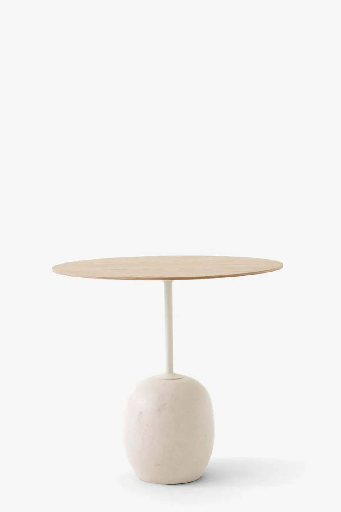Sidebord - Lato LN9 Lacquered Oak w/Crema Diva Marble
