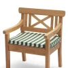 Sittepute - Til Drachman Stol Light Apricot/Dark Green Stripe