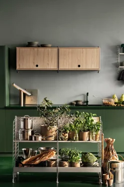 Skap - Vippedør 78x30x42 Sort Ask