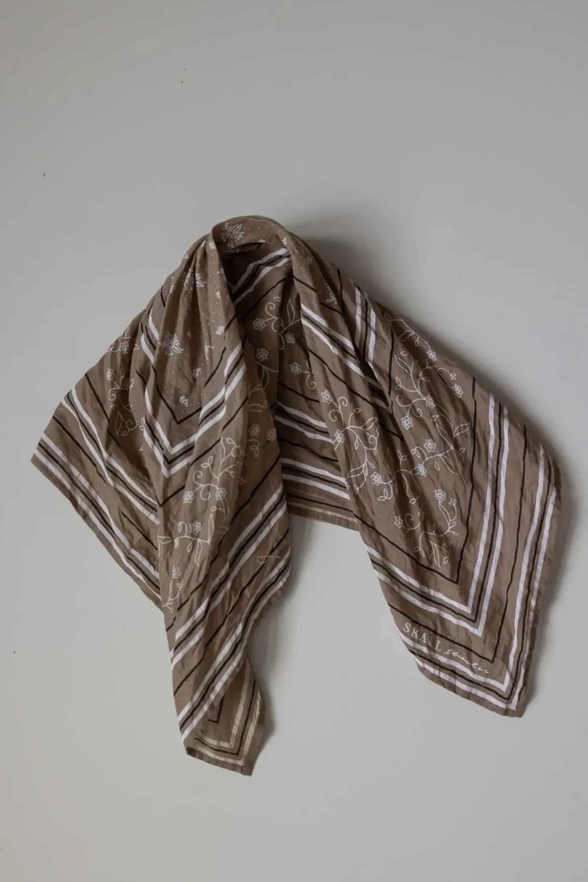 Skjerf - Classic Scarf Moss/White/Black