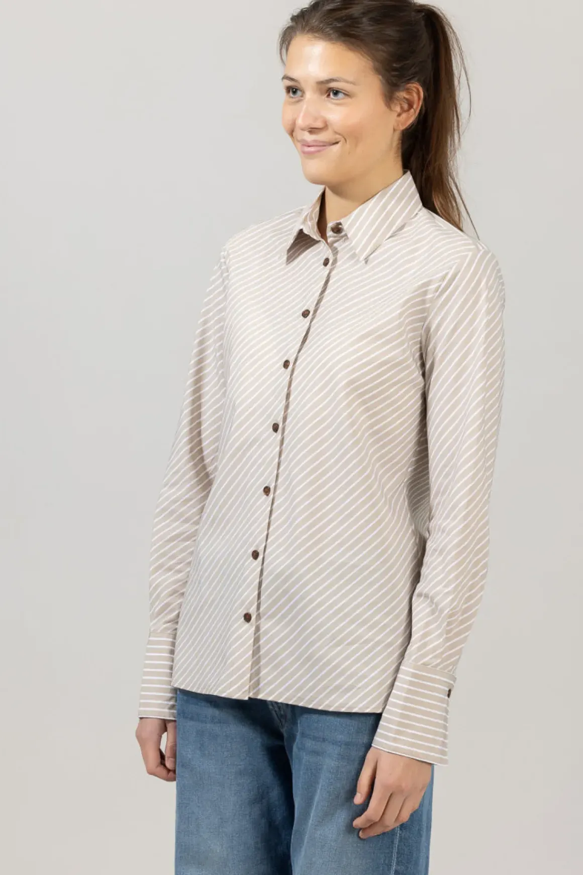 Skjorte - Sylvia Stripe Poplin Shirt