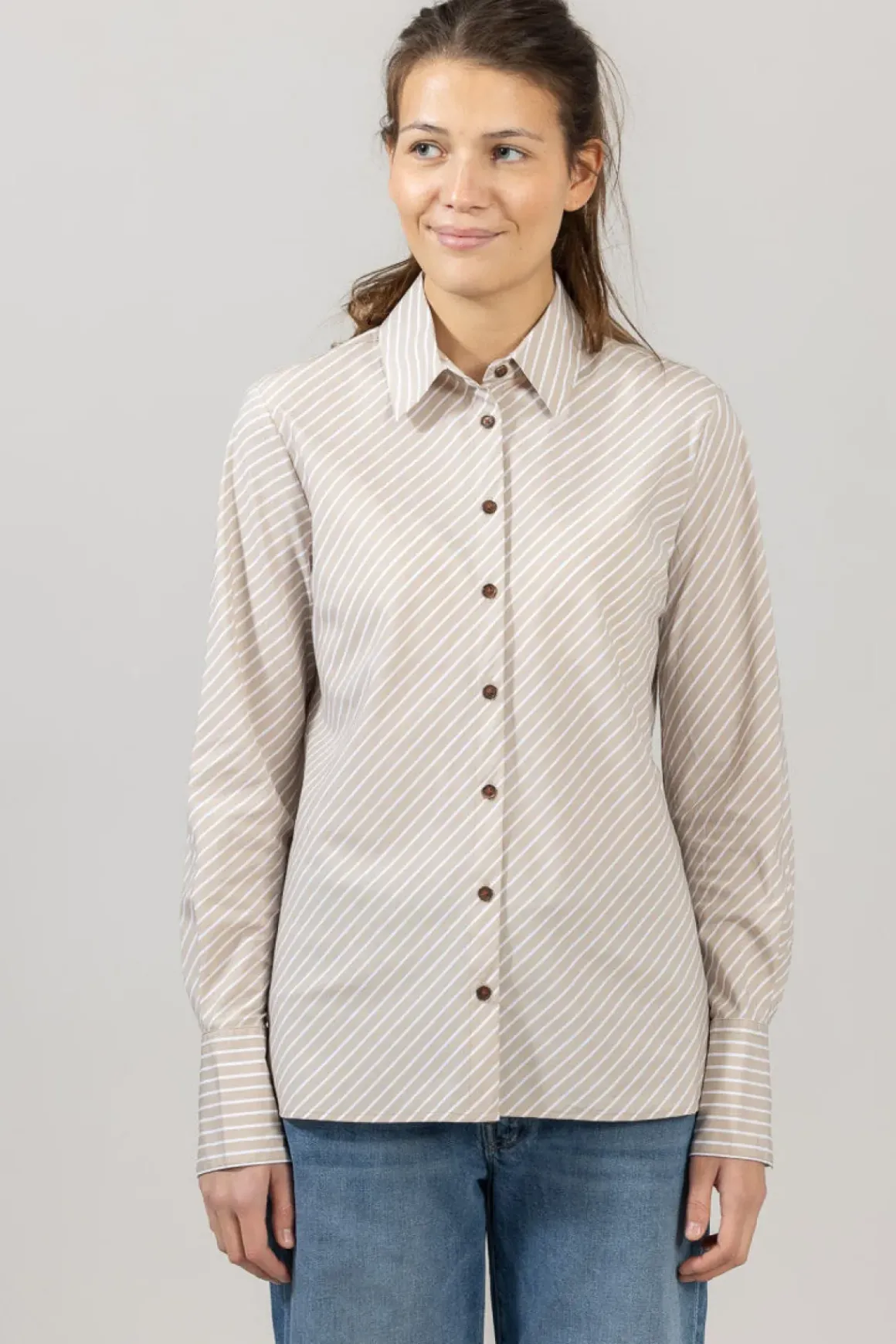 Skjorte - Sylvia Stripe Poplin Shirt