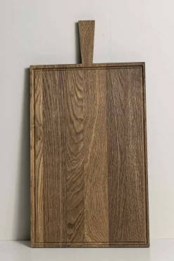 Skjærebrett | m/Saftrille 53,5x34,5cm Mørk Oljet Eik