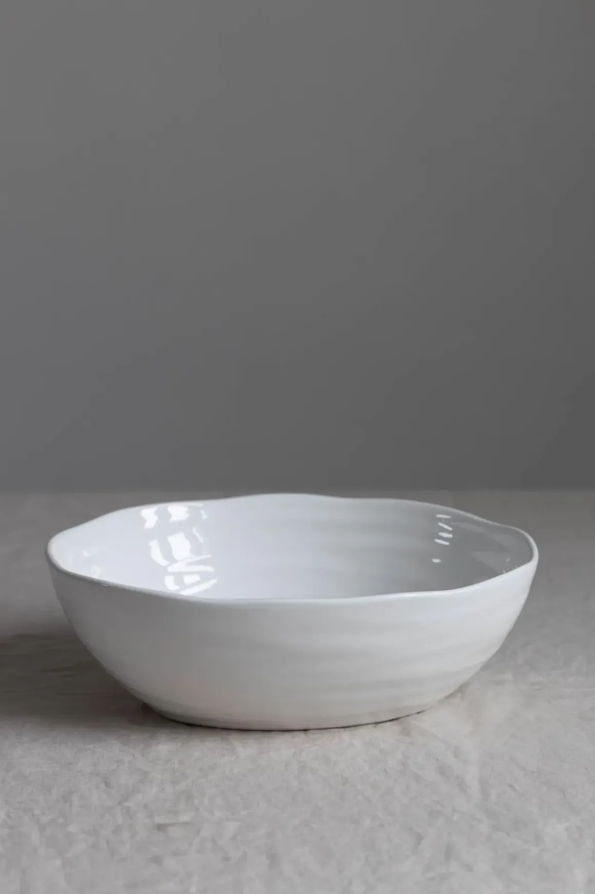 Skål - Capri Oval Hvit