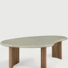 Sofabord - Boomerang Outdoor L126cm Concrete/Teak