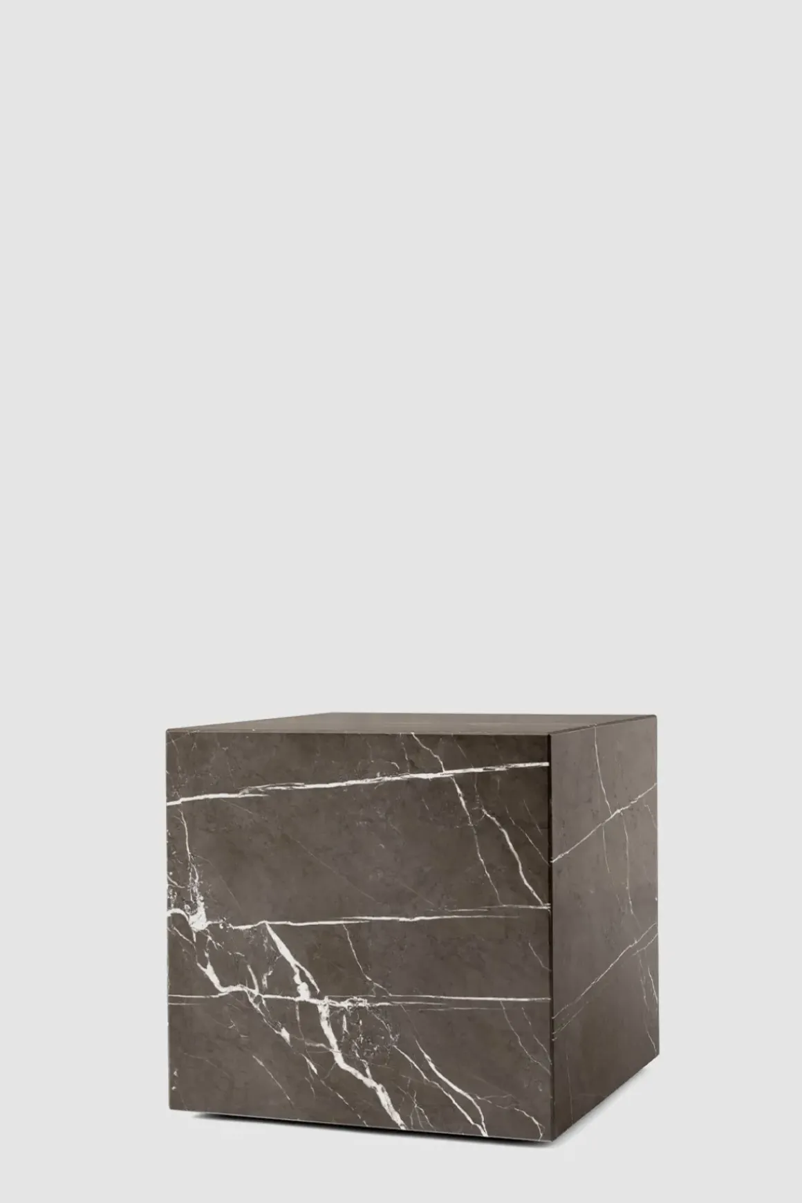 Sofabord - Plinth Cubic 40x40xh39cm Brown Grey Marble