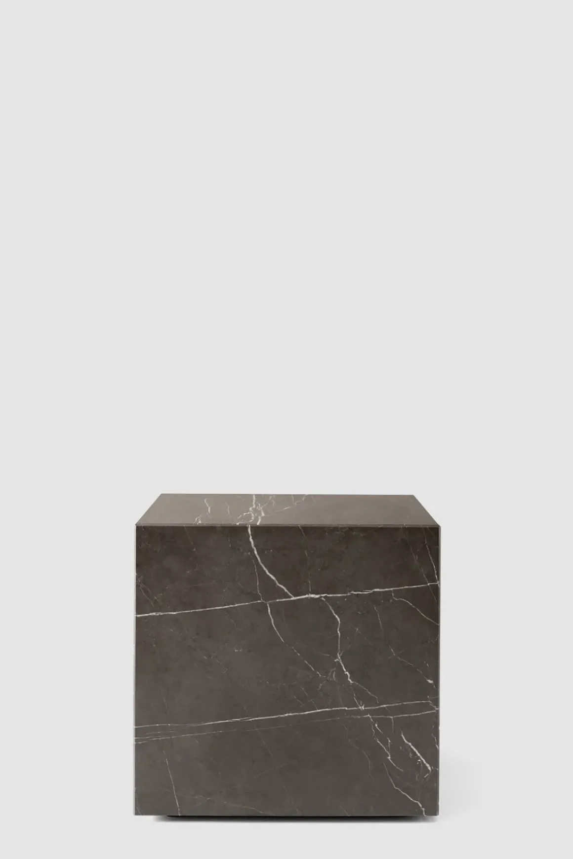 Sofabord - Plinth Cubic 40x40xh39cm Brown Grey Marble
