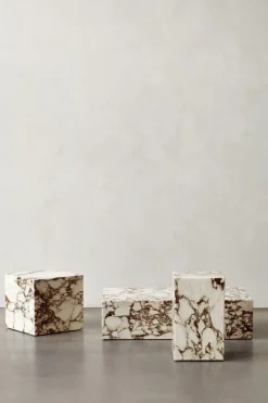Sofabord - Plinth Low 60x100xh27 Rose Marble