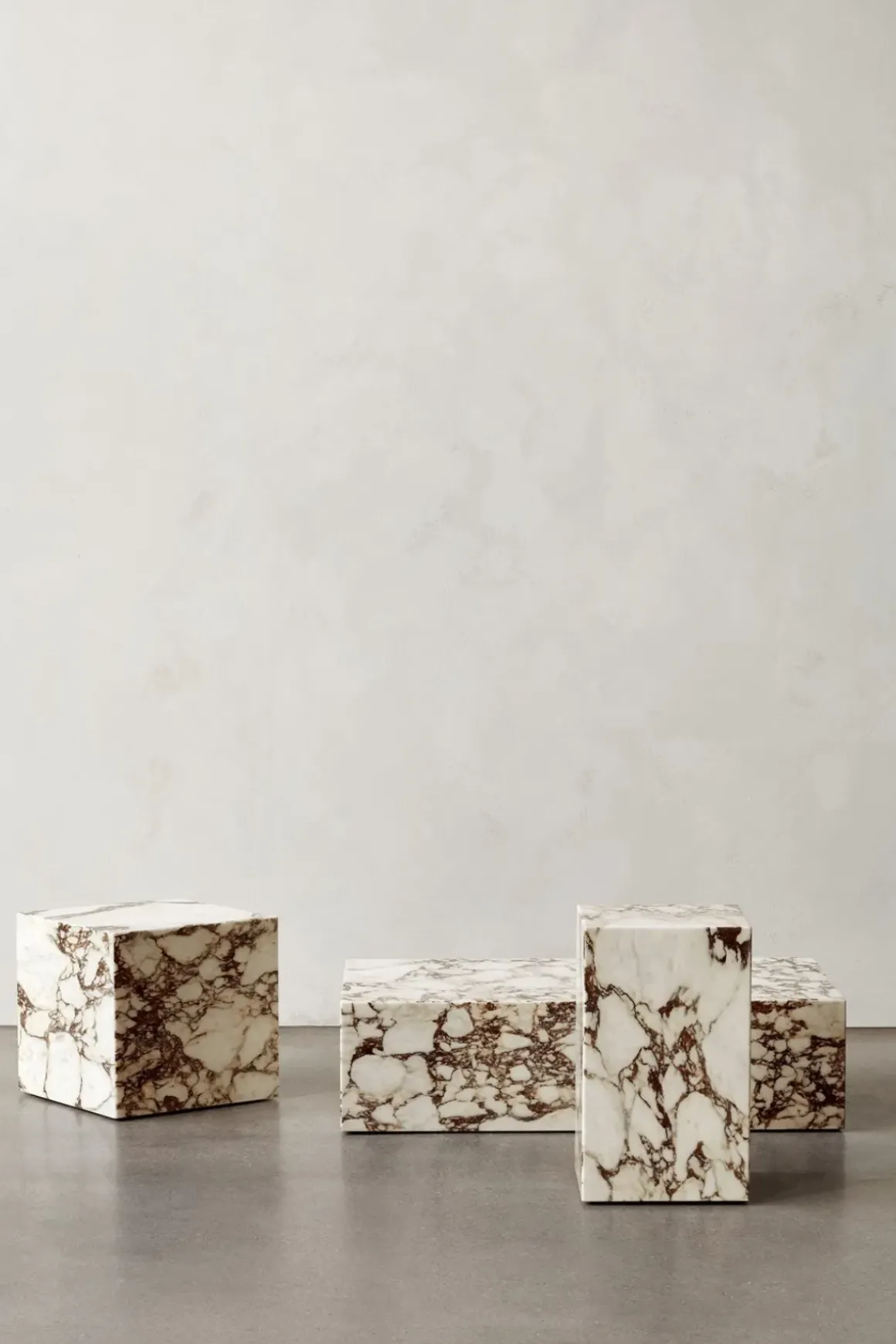 Sofabord - Plinth Low 60x100xh27 Rose Marble