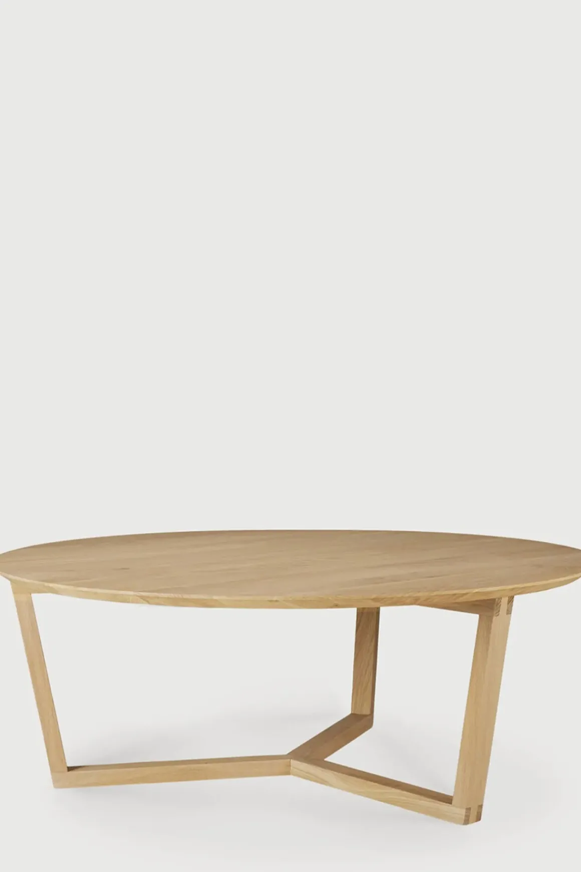Sofabord - Tripod Dia96cm Varnished Oak