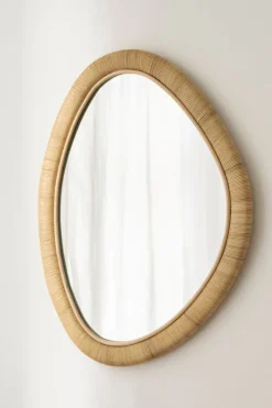 Speil - Malou 70x55cm Rattan