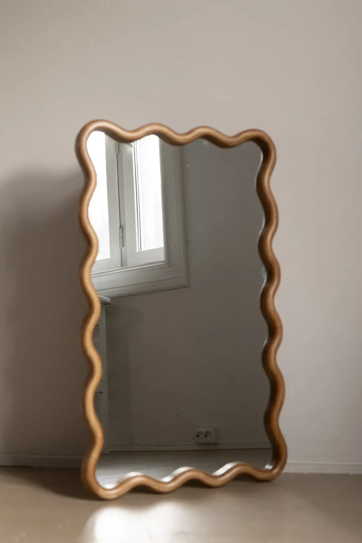 Speil - Rubberwood 55xH90cm Natural