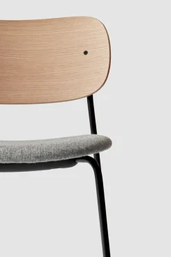 Spisestol - Co Dining u/Armlene 130 Hallingdal, Black Steel