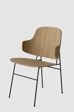 Spisestol - The Penguin Black Steel, Natural Oak