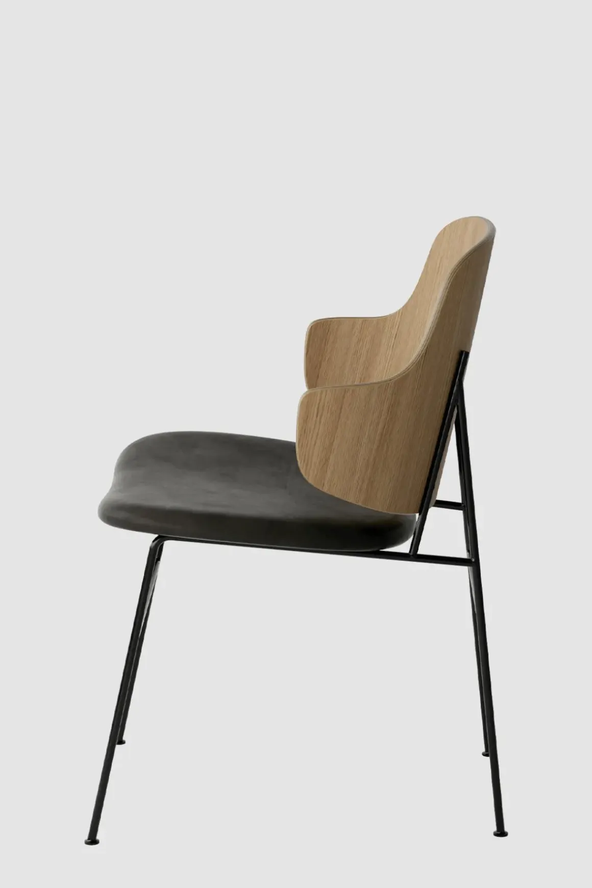 Spisestol - The Penguin Dakar 842, Black Steel, Natural Oak