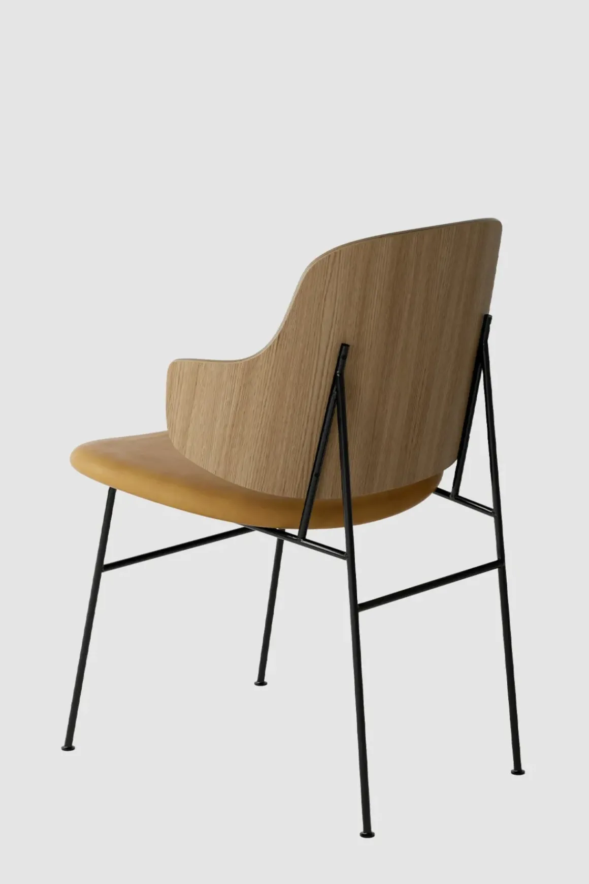 Spisestol - The Penguin Dakar 250, Black Steel, Natural Oak