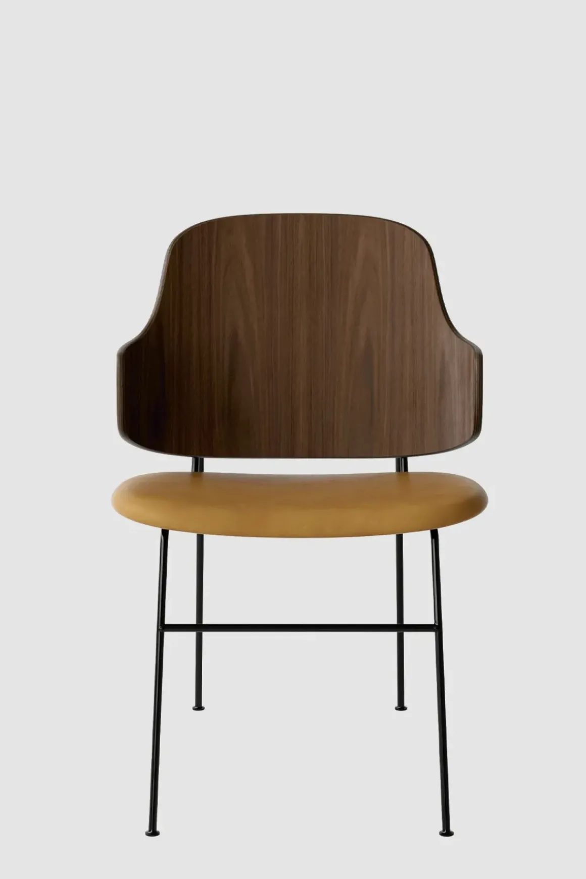 Spisestol - The Penguin Dakar 250, Black Steel, Walnut