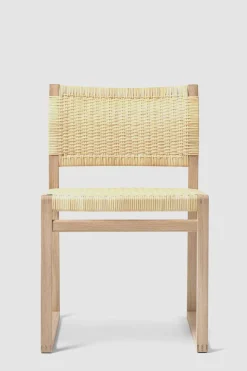 Spisestuestol - BM 61 3261 Oljet Eik / Flettet Rattan