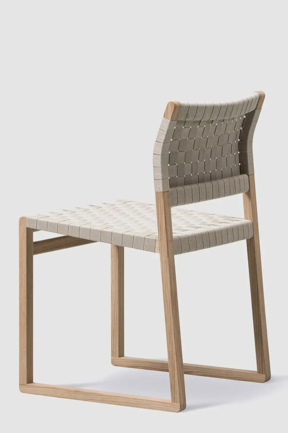 Spisestuestol - BM 61 3361 Oljet Eik / Flettet Linbånd