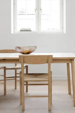 Spisestuestol - J39 Folkestolen Såpet Eik / Naturfarget Papirgarn
