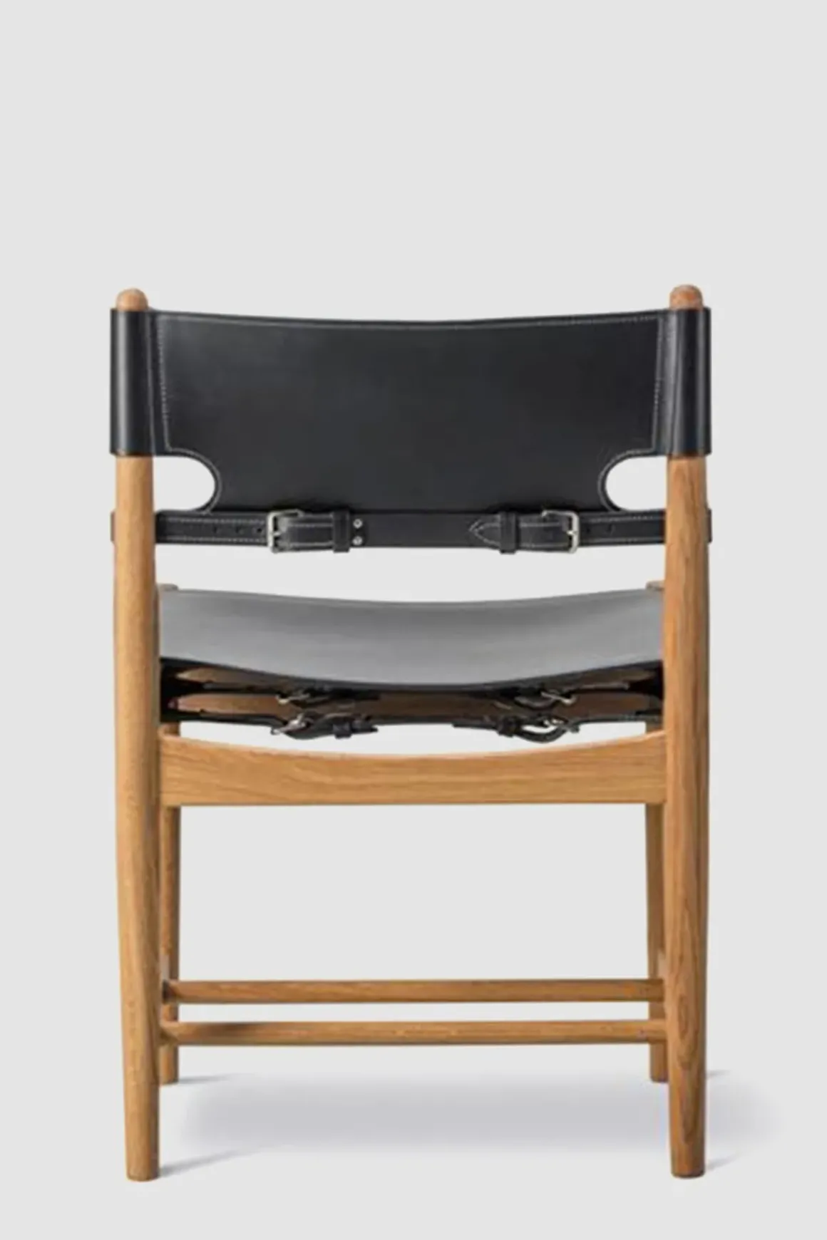 Spisestuestol - Spanish Dining Chair 3237 u/Arml. Oljet Eik / Sort Lær