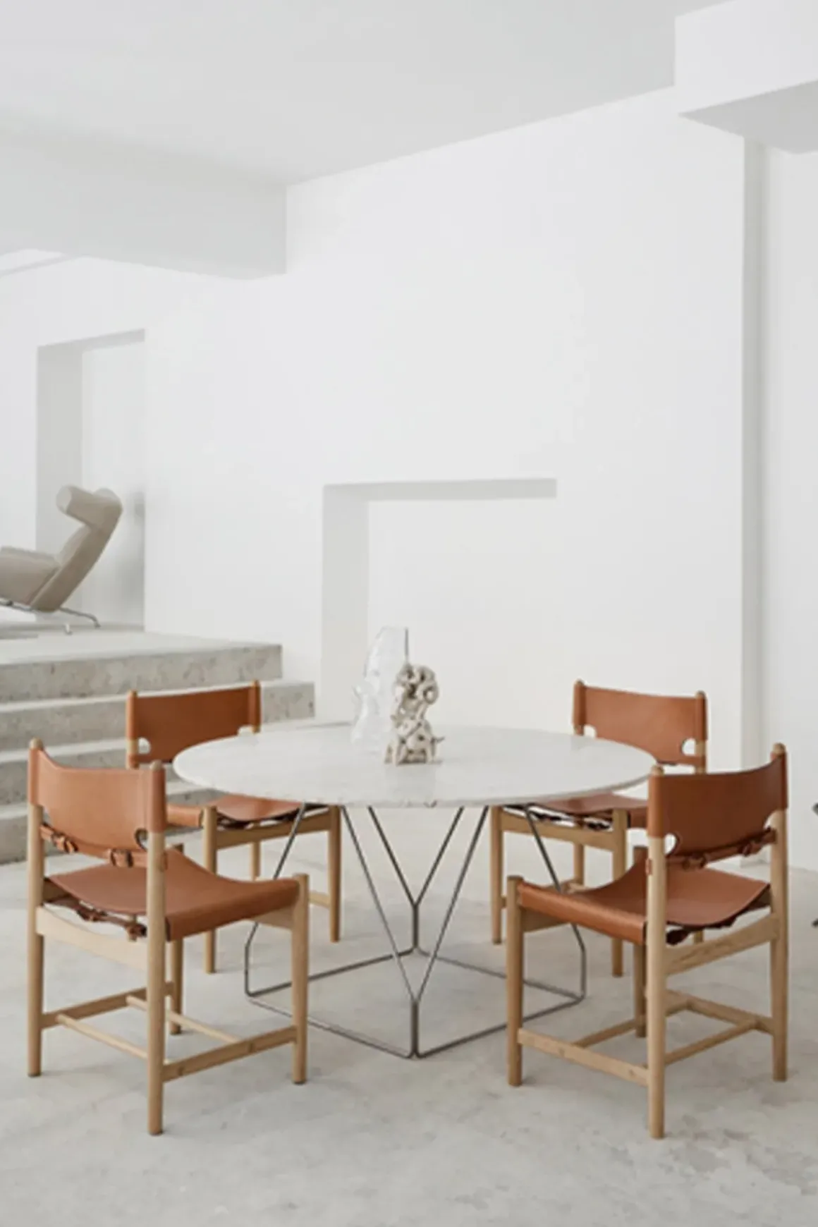 Spisestuestol - Spanish Dining Chair 3237 u/Arml. Oljet Eik / Cognac Lær