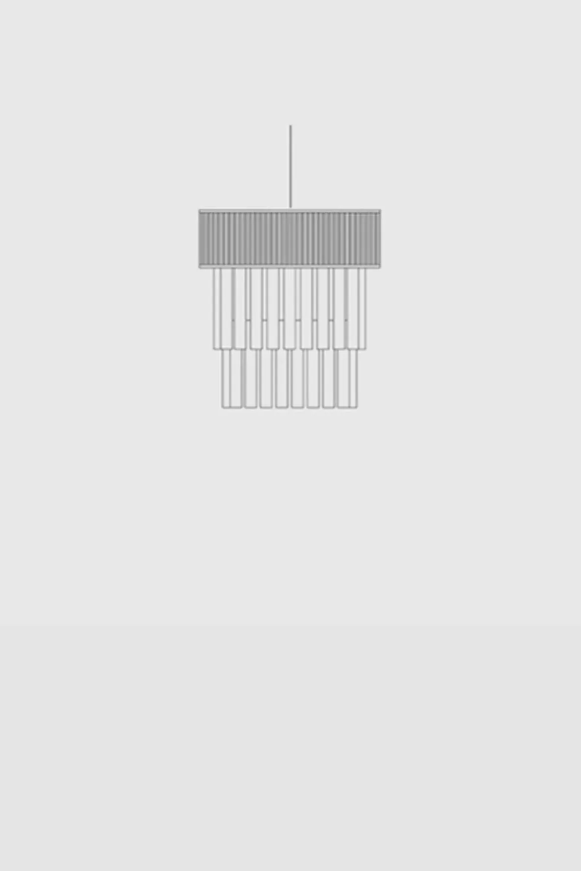 Taklampe - Aquarelles Chandelier Round