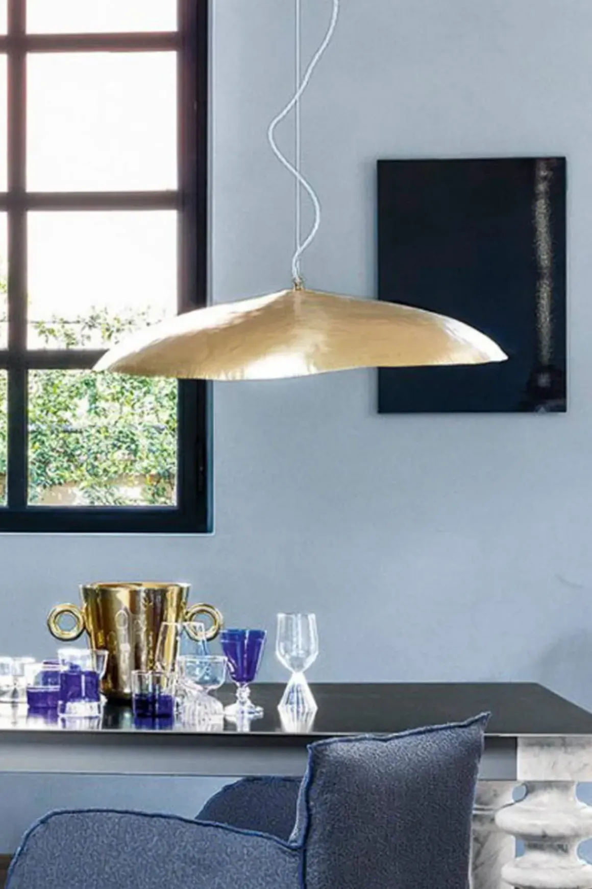 Taklampe - Brass 95 Dia80cm Messing